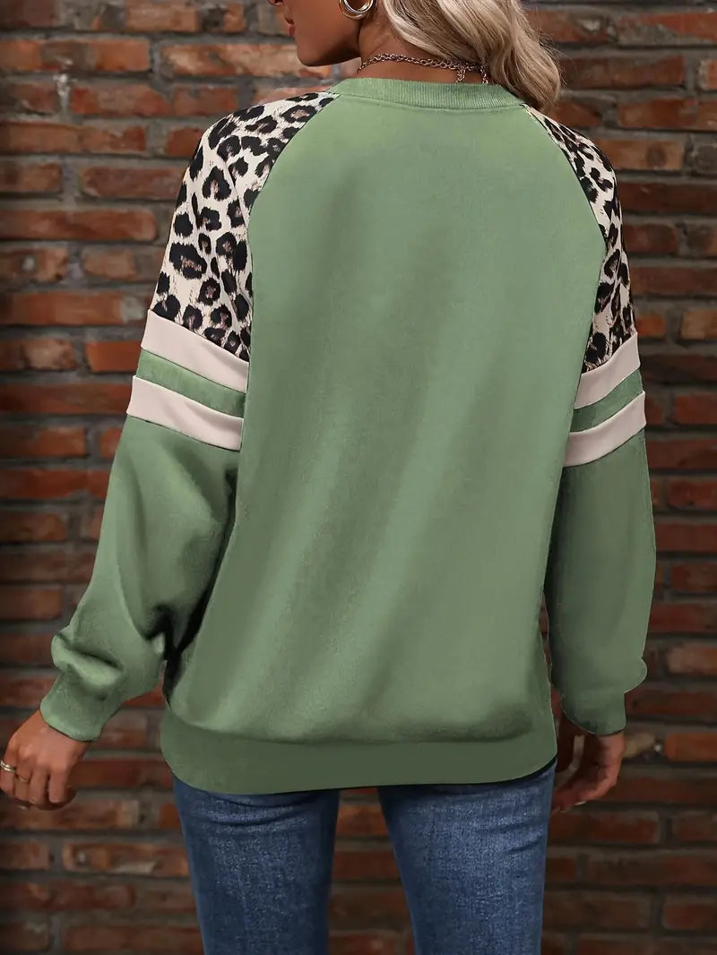 Marty - Felpa con stampa leopardo