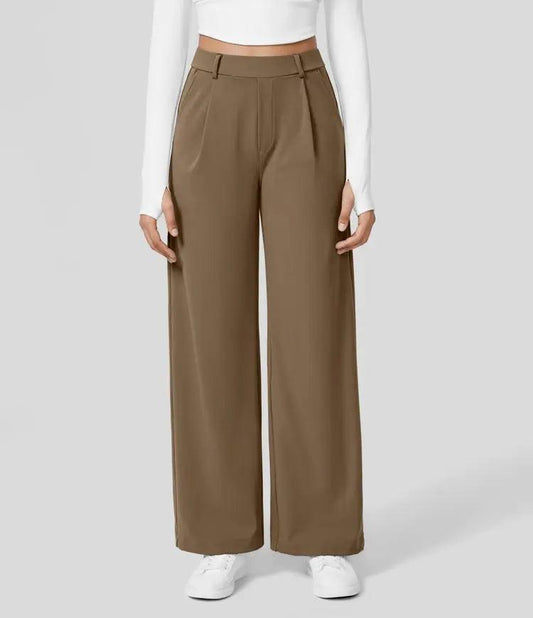 Natalya - Pantalone casual a gamba dritta con stile elegante