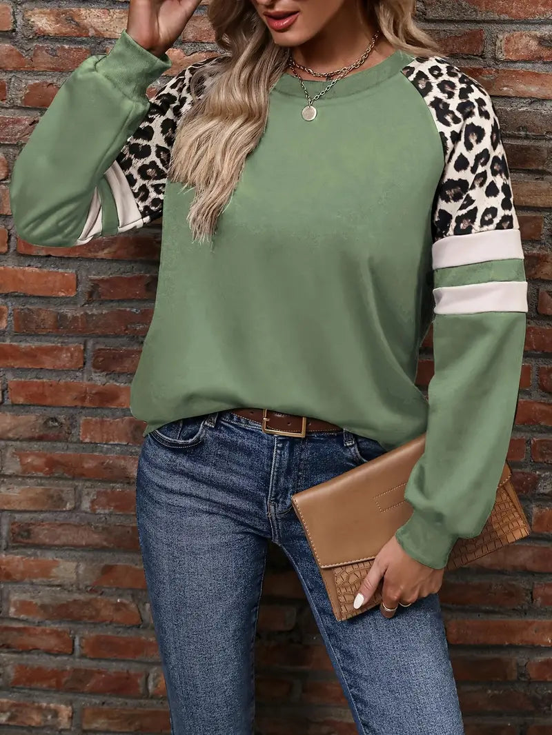 Marty - Felpa con stampa leopardo