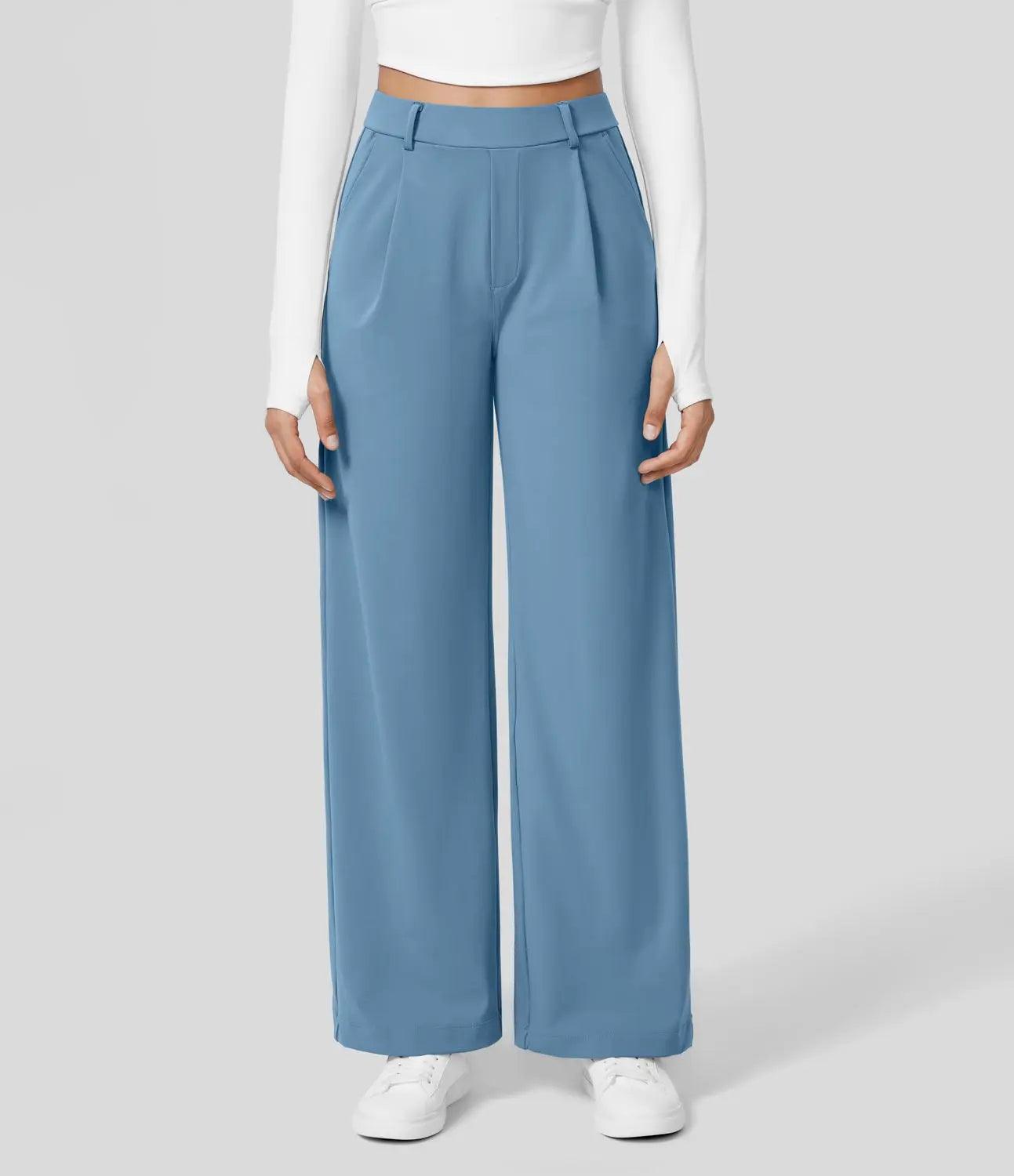 Natalya - Pantalone casual a gamba dritta con stile elegante