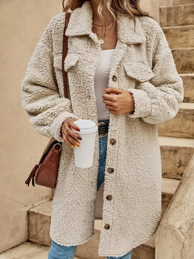 Avis - Cardigan in morbido pile Teddy