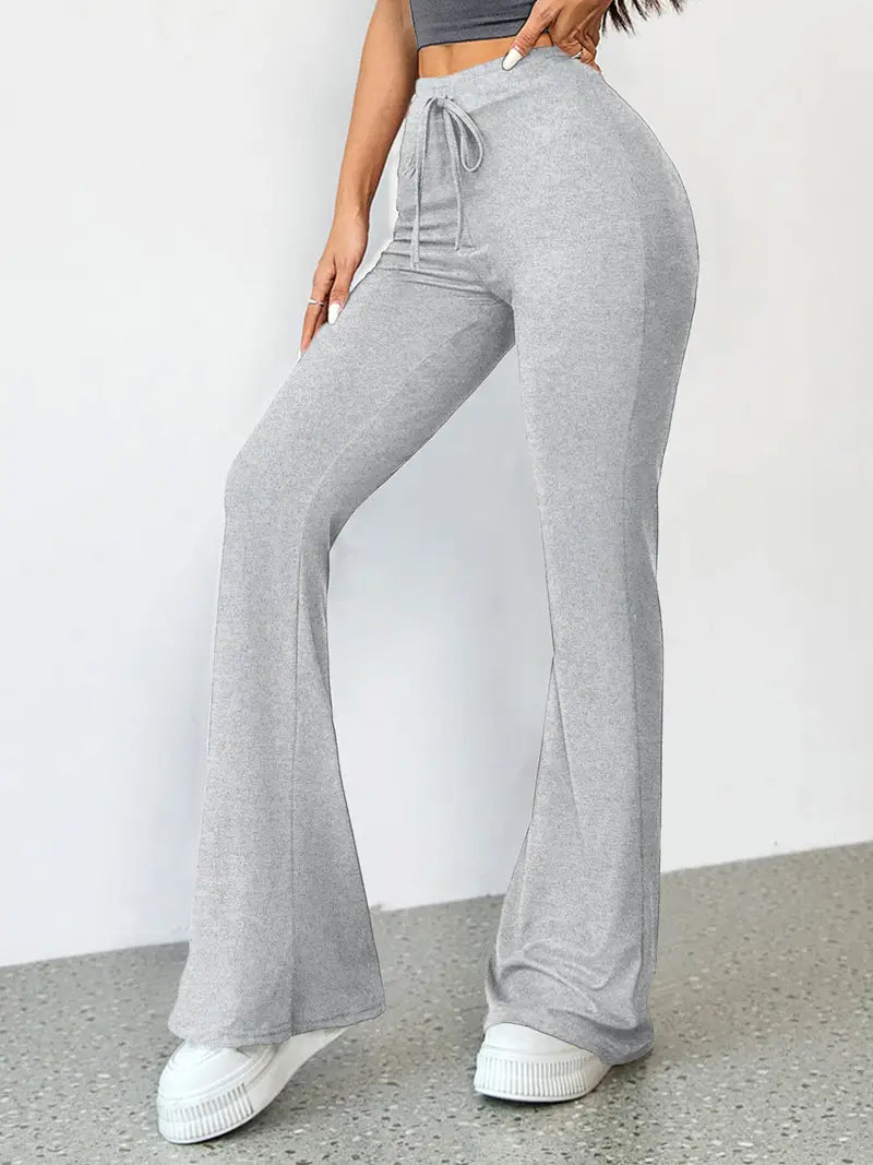 Amelia - Pantaloni svasati con coulisse e vita elastica