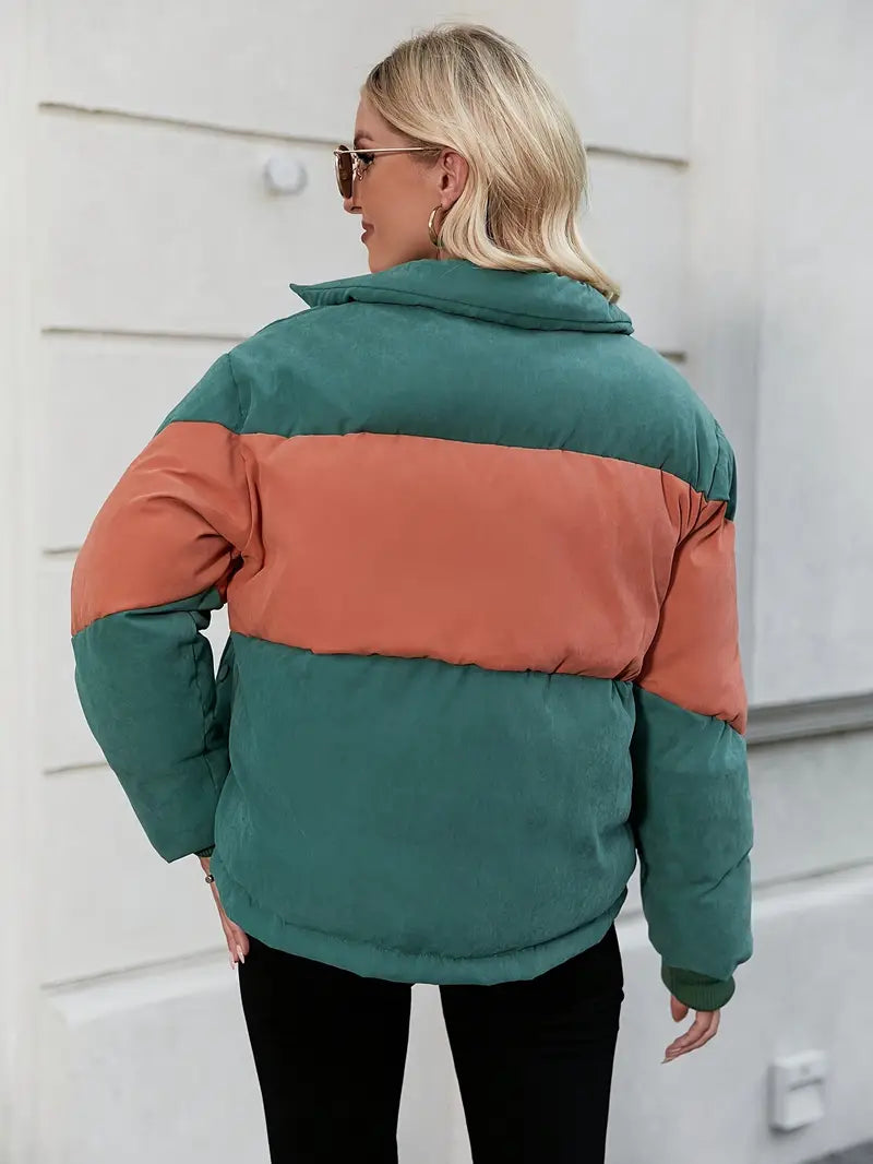 Kendall - Giacca con cerniera e design color block