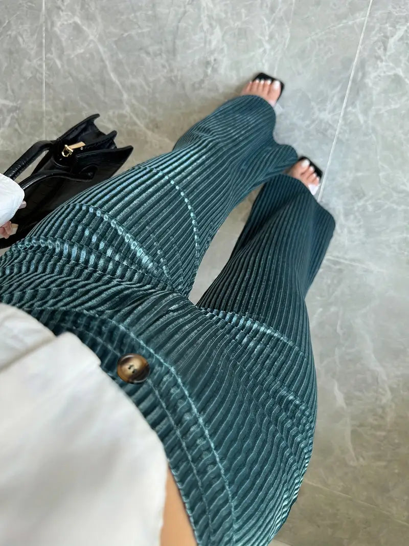 Della - Pantaloni semplici con gambe svasate
