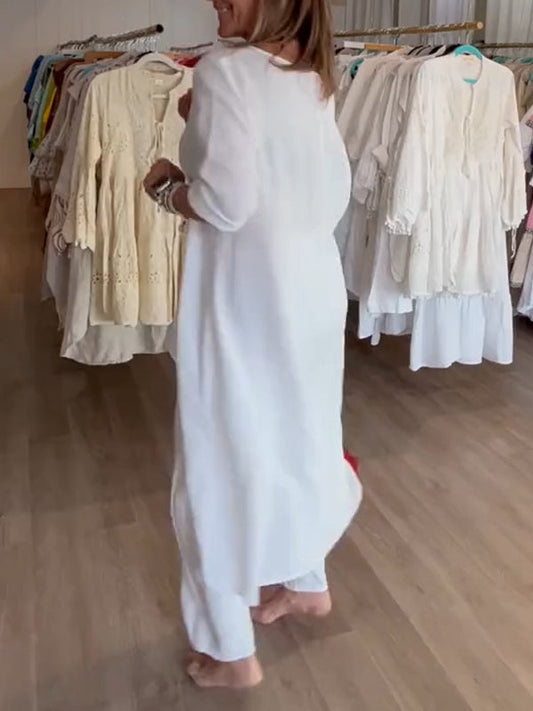 Carolina - Abito Casual In Lino Da Donna