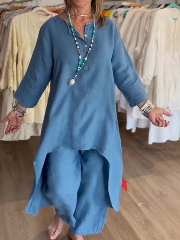 Carolina - Abito Casual In Lino Da Donna