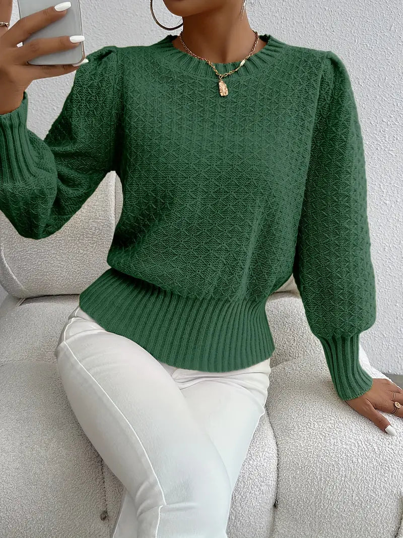 Alma - Elegante maglione lavorato a maglia con motivo a rombi