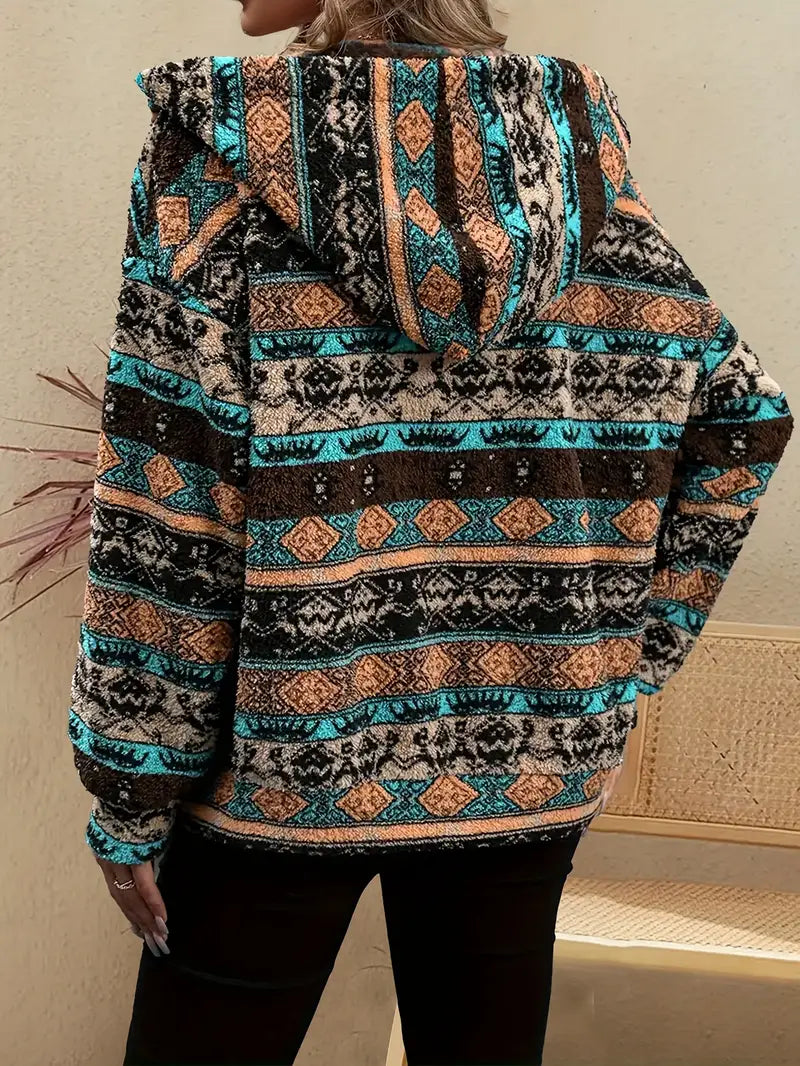 Karri - Giacca con cappuccio con cerniera e coulisse