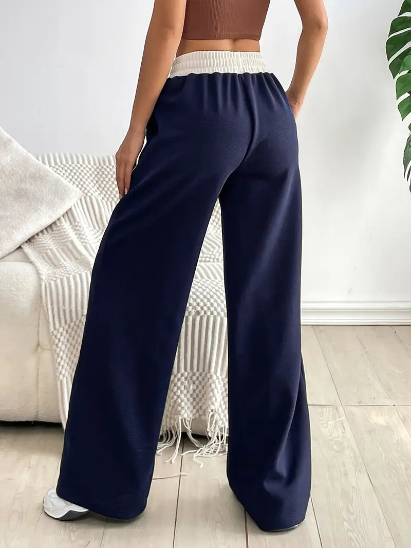 Bethany - Pantaloni da yoga a vita alta per donna con blocchi di colore
