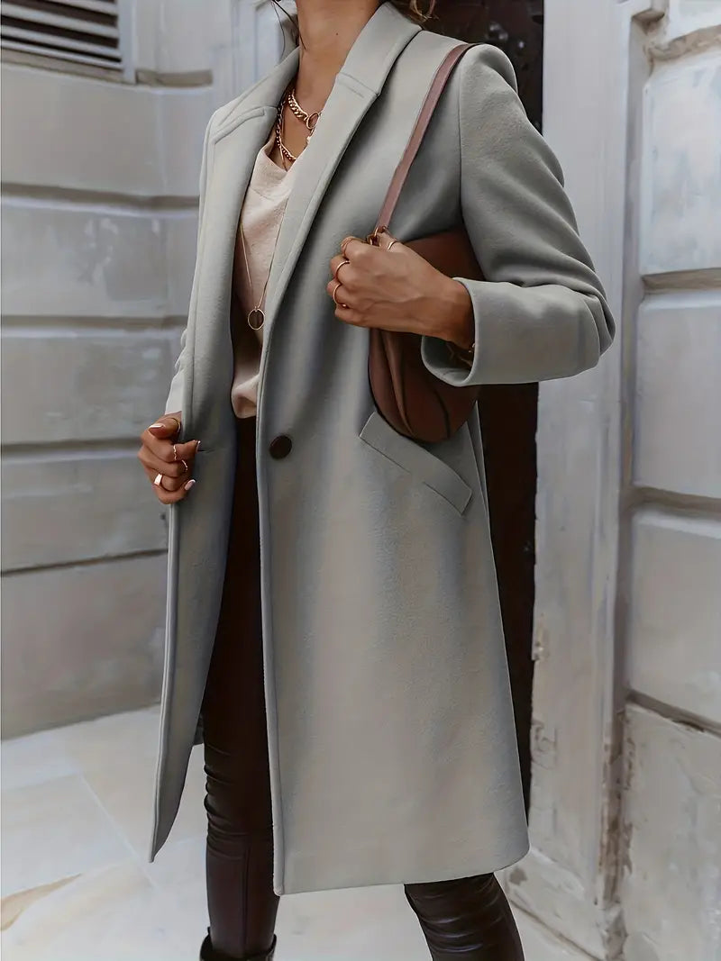 Naureen - Elegante e versatile trench lungo e caldo