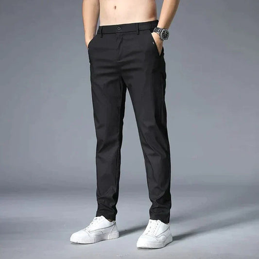 Jovan - Pantaloni Casual Slim-Fit a Gamba Dritta