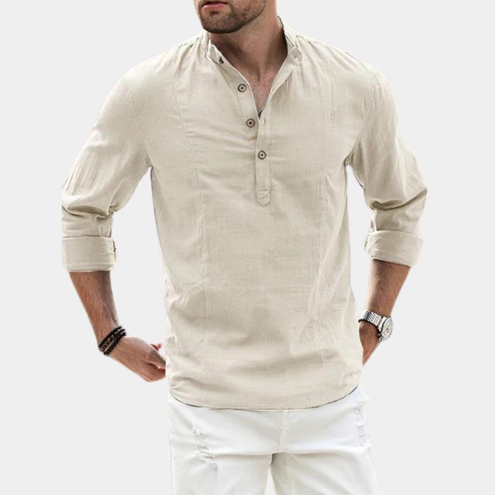 Dylan - Camicia casual con bottoni e maniche lunghe
