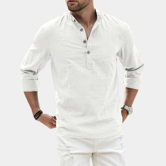 Dylan - Camicia casual con bottoni e maniche lunghe