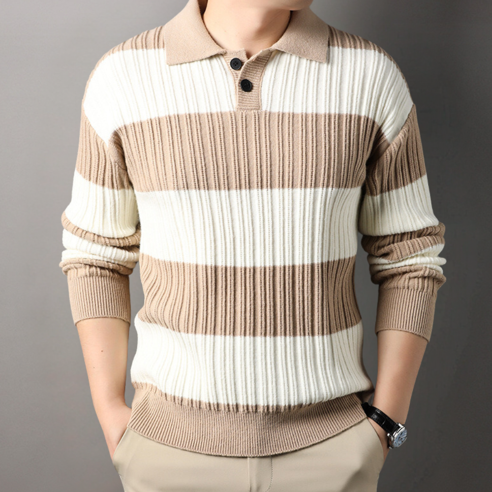Byron - Maglione elegante a righe da uomo