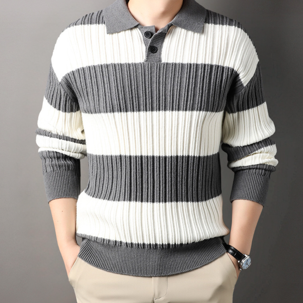 Byron - Maglione elegante a righe da uomo