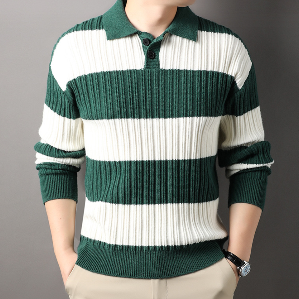 Byron - Maglione elegante a righe da uomo