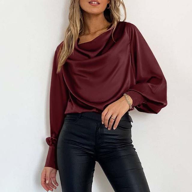 Shantelle - Elegante blusa ampia a maniche lunghe