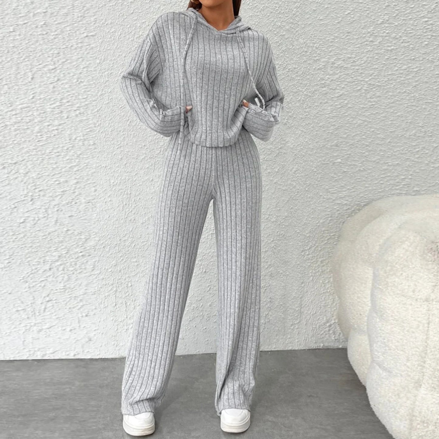 Elizabeth - Set lounge composto da felpe con cappuccio a maniche lunghe e pantaloni larghi