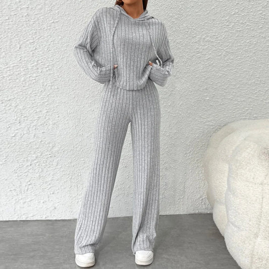 Elizabeth - Set lounge composto da felpe con cappuccio a maniche lunghe e pantaloni larghi