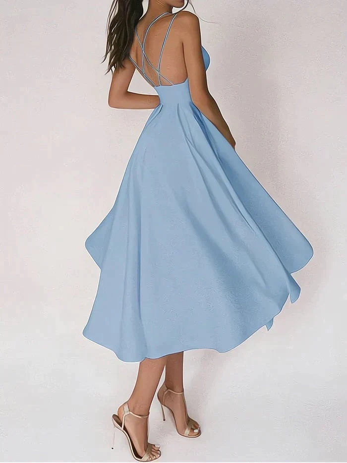 CHANTAL - Elegante abito con scollo a V