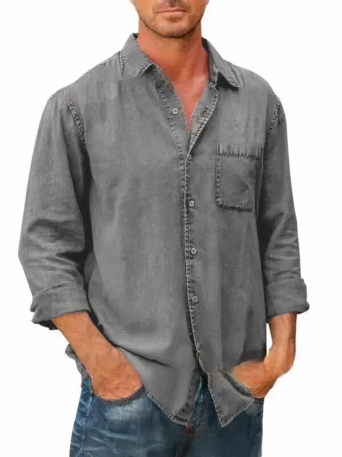 Camicia in denim a maniche lunghe - Mateo
