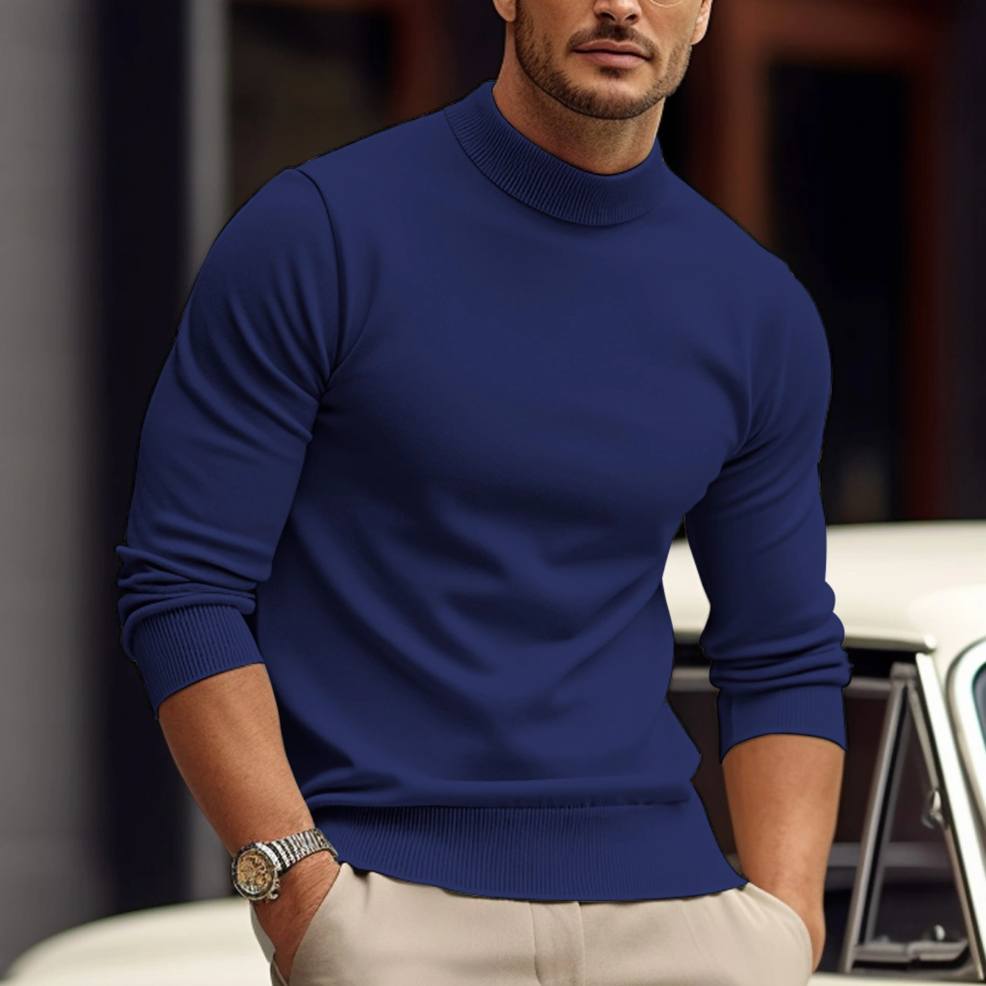 Kristian - Maglione casual aderente