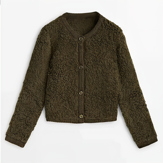 Cardigan in lana d'agnello - Eva