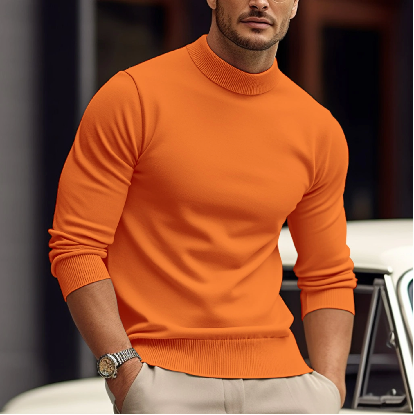 Kristian - Maglione casual aderente