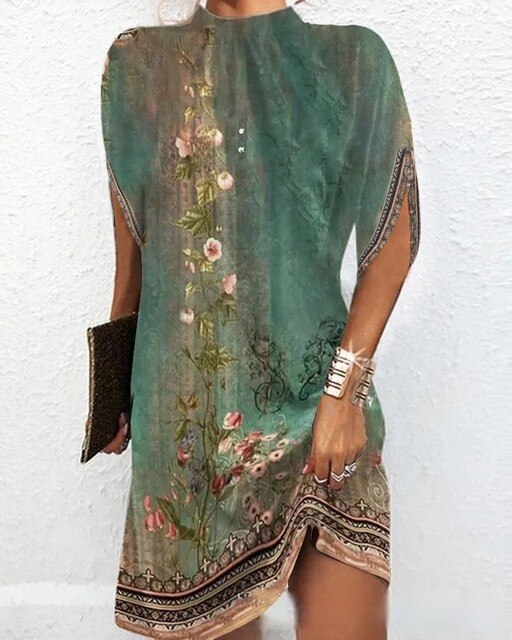 CIELO - Modisches Kleid mit Fledermausärmeln