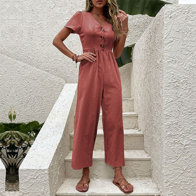 Lovisa - Tuta casual chic a maniche corte