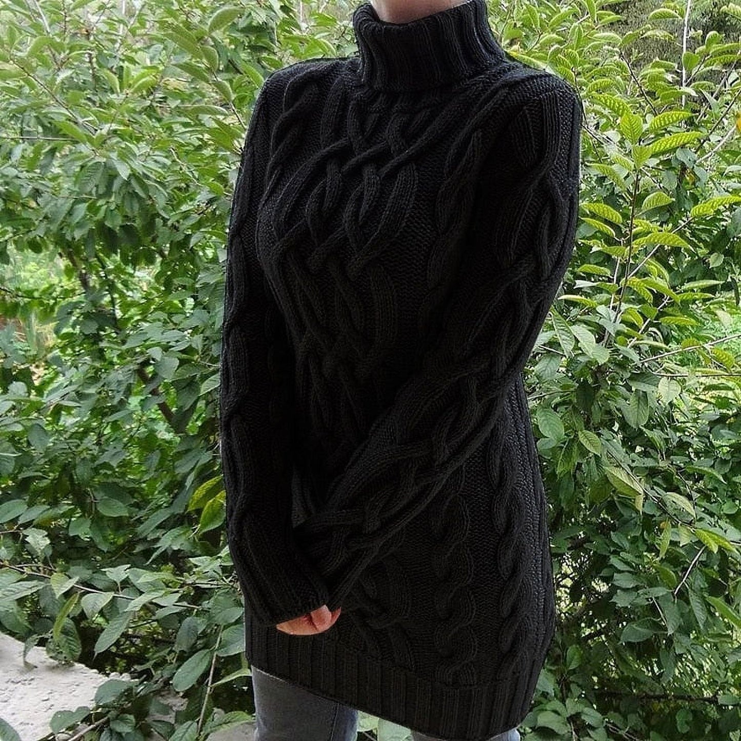 Helena - Abito maglione a collo alto oversize