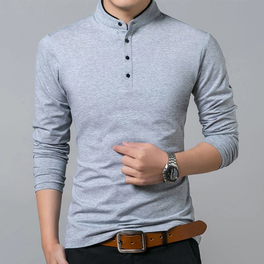 Ethan - Camicia classica elegante a maniche lunghe
