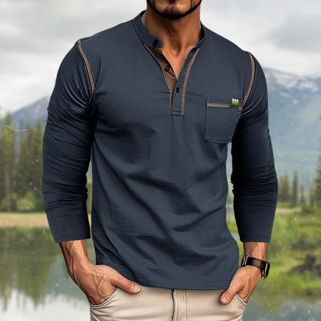 Gerardo - Camicia Casual Elegante a Maniche Lunghe