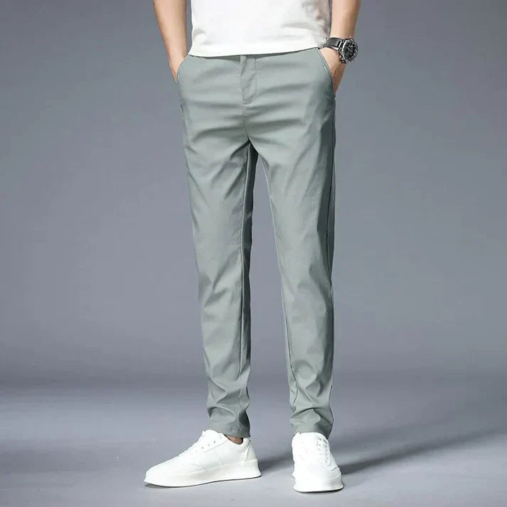 Jovan - Pantaloni Casual Slim-Fit a Gamba Dritta