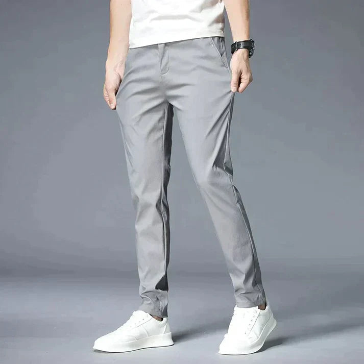 Jovan - Pantaloni Casual Slim-Fit a Gamba Dritta