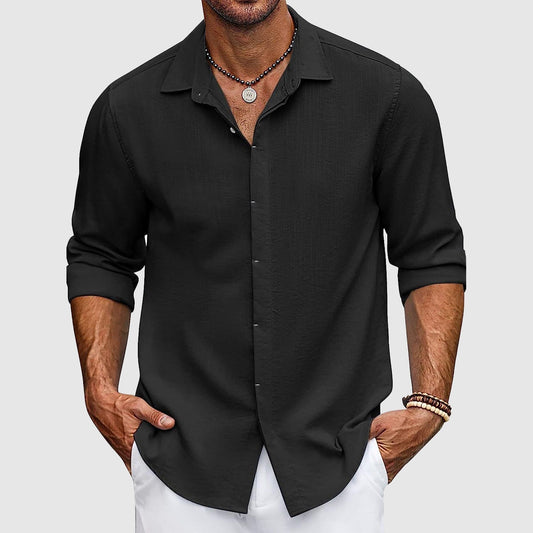 Mylan - Polo Elegante a Maniche Lunghe con Bottoni