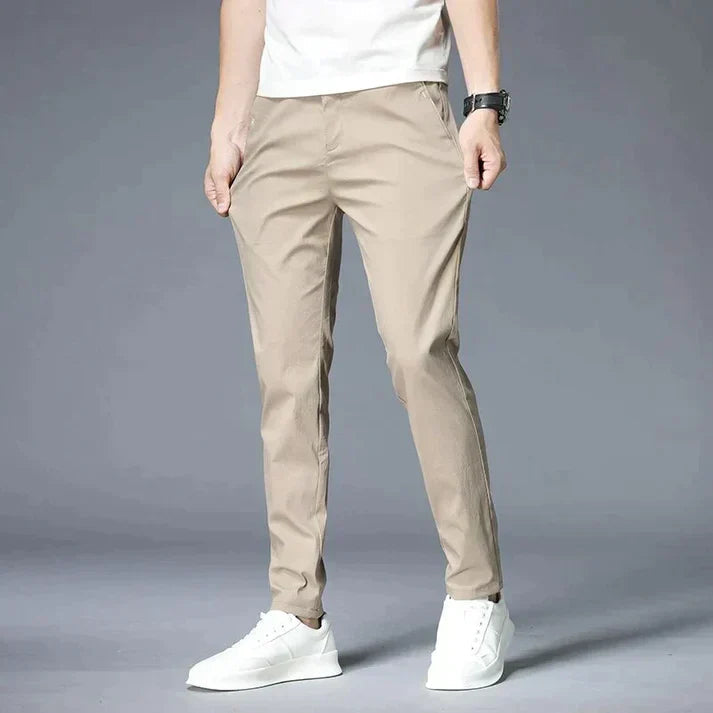 Jovan - Pantaloni Casual Slim-Fit a Gamba Dritta