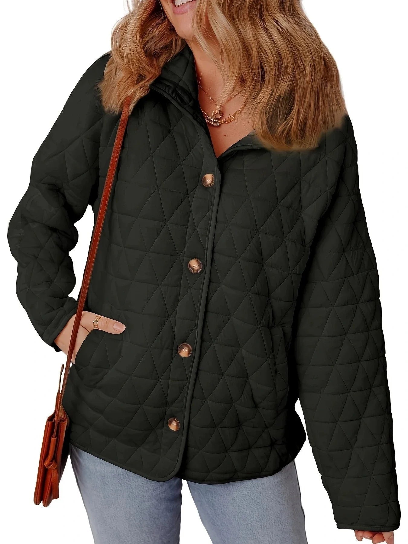 Vanesa - Elegante cappotto imbottito oversize con bottoni