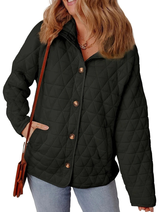 Vanesa - Elegante cappotto imbottito oversize con bottoni