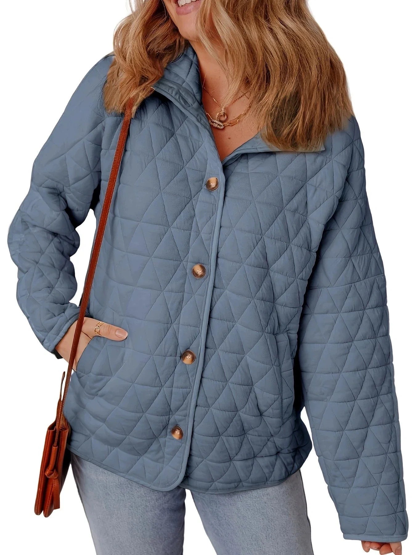 Vanesa - Elegante cappotto imbottito oversize con bottoni