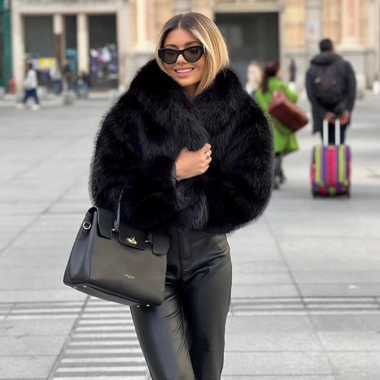 Isabelle - Manteau en fourrure véritable