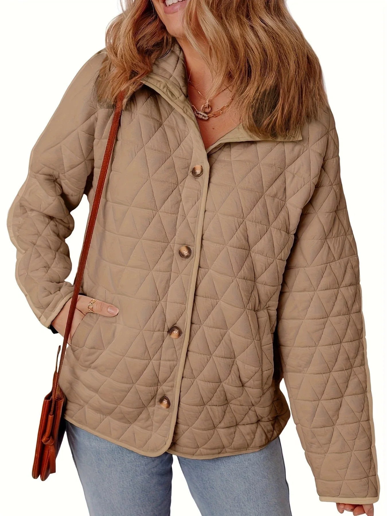 Vanesa - Elegante cappotto imbottito oversize con bottoni