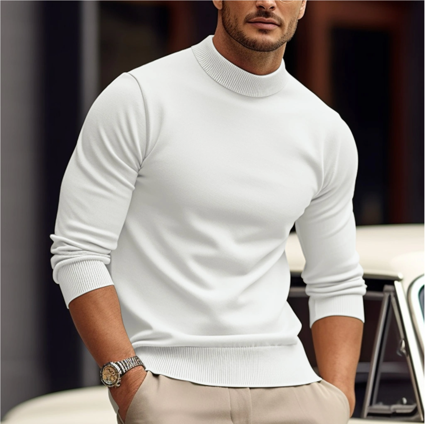 Kristian - Maglione casual aderente