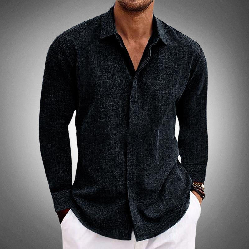 Gabe - Camicia classica a maniche lunghe con bottoni
