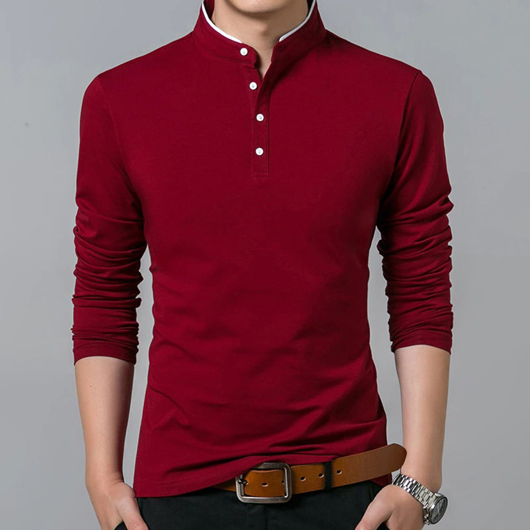 Ethan - Camicia classica elegante a maniche lunghe