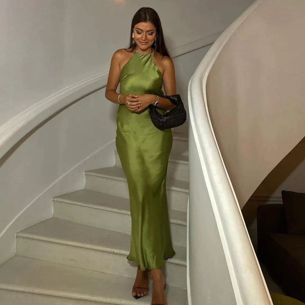 Sylvia - Abito in seta senza maniche alla moda