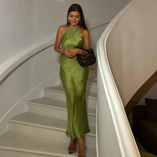 Sylvia - Abito in seta senza maniche alla moda