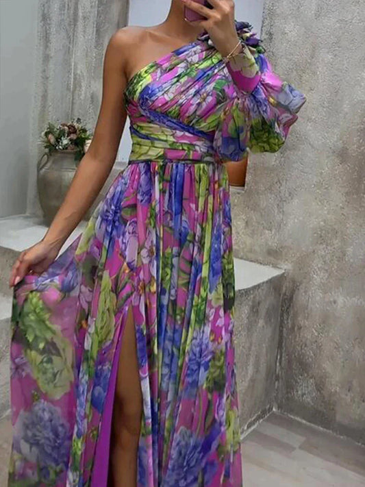Lilac - Maxi abito a una manica