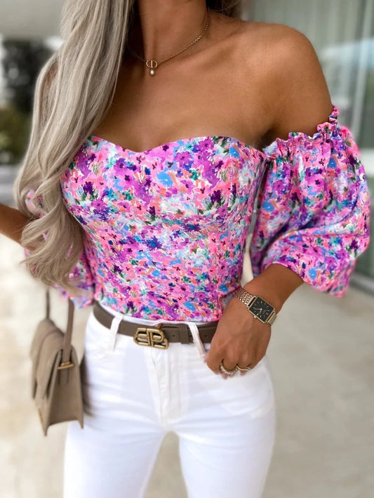 Callie - Camicette floreali off-the-shoulder