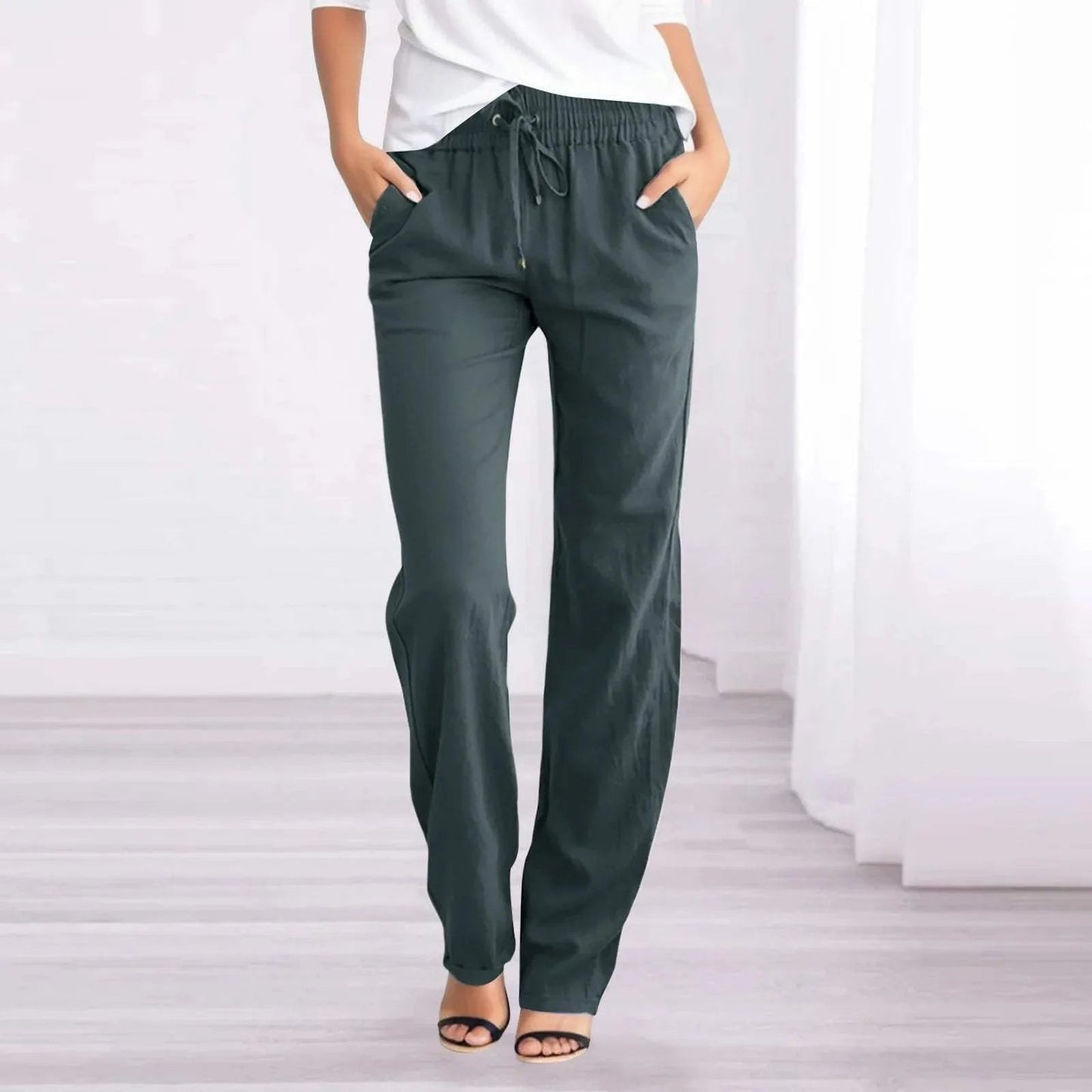 Caprice - Pantaloni dritti casual e traspiranti